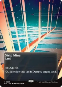 Strip Mine (#85) (foil) (borderless) - Edge of Eternities Stellar Sights