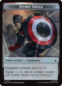 Sturdy Shield token - Marvel Super Heroes