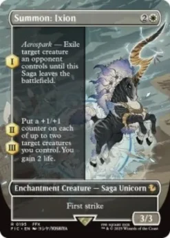 Summon: Ixion (foil) (borderless) - Final Fantasy Commander Varianten