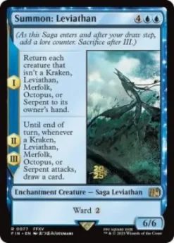 Summon: Leviathan (foil) - Final Fantasy Prerelease Promo's