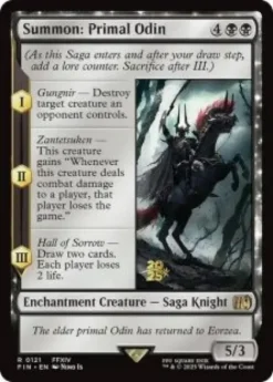 Summon: Primal Odin (foil) - Final Fantasy Prerelease Promo's