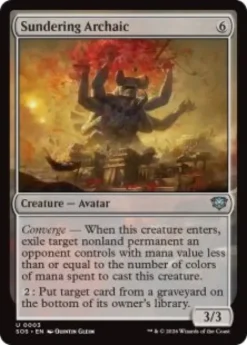 Sundering Archaic (foil) - Secrets of Strixhaven