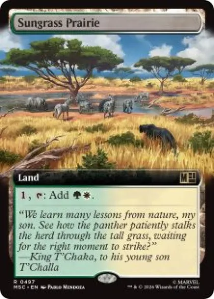 Sungrass Prairie (extended art) - Marvel Super Heroes Commander Varianten