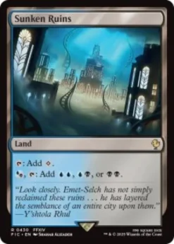 Sunken Ruins (surge foil) - Final Fantasy Commander
