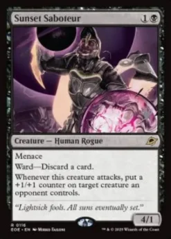 Sunset Saboteur (foil) - Edge of Eternities Planeswalker Stamped