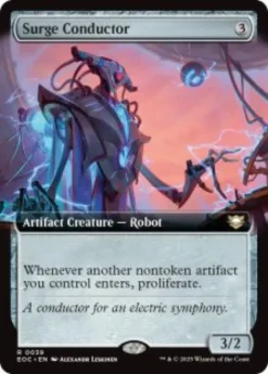 Surge Conductor (extended art) - Edge of Eternities Commander Varianten