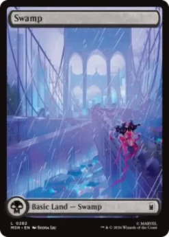 Swamp (#282) (foil) (full art) - Marvel Super Heroes