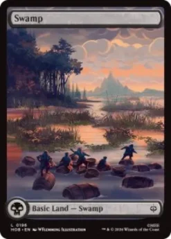 Swamp (#196) (foil) (full art) - The Hobbit