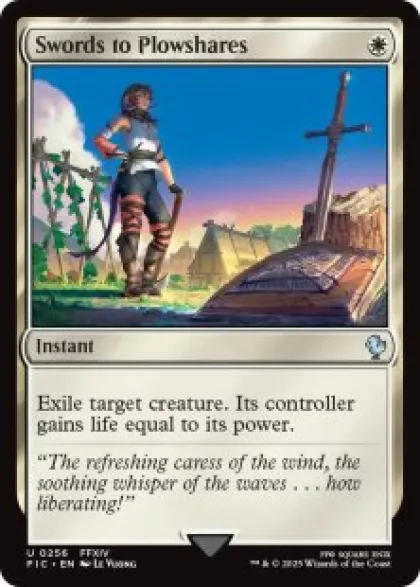 Swords to Plowshares (surge foil) - Final Fantasy Commander