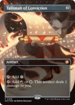 Talisman of Conviction (foil) (borderless) - Secrets of Strixhaven Commander Varianten