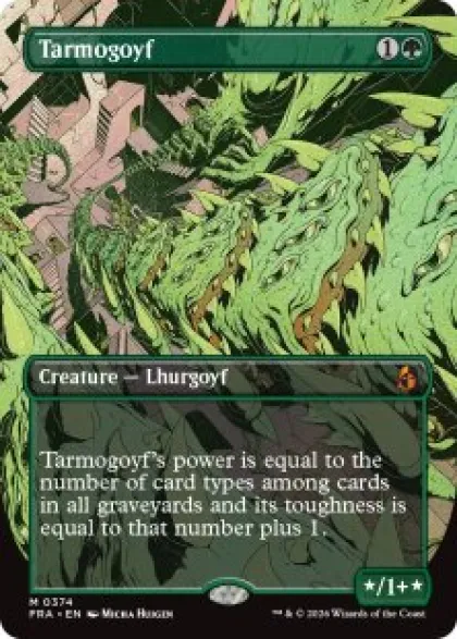 Tarmogoyf (foil) (borderless) - Reality Fracture Varianten