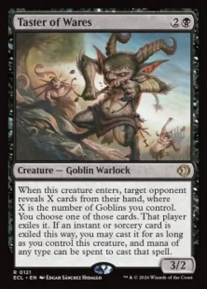 Taster of Wares (foil) - Lorwyn Eclipsed Planeswalker Stamped