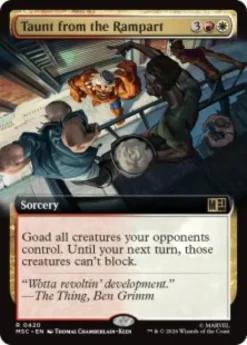 Taunt from the Rampart (extended art) - Marvel Super Heroes Commander Varianten