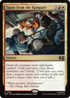 Taunt from the Rampart (surge foil) - Marvel Super Heroes Commander