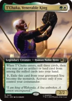 T'Chaka, Venerable King (extended art) - Marvel Super Heroes Commander Varianten