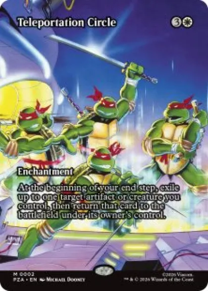 Teleportation Circle (foil) (borderless) - Teenage Mutant Ninja Turtles Source Material Cards