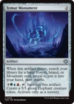 Temur Monument (foil) - Tarkir: Dragonstorm