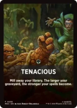 Tenacious front card - Marvel Super Heroes Commander