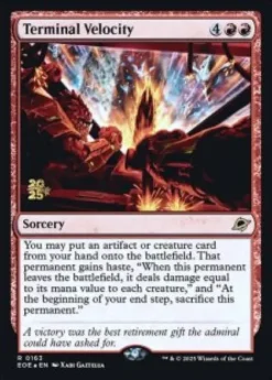 Terminal Velocity (foil) - Edge of Eternities prerelease Promo's