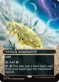 Terrain Generator (#43) (foil) (borderless) - Edge of Eternities Stellar Sights