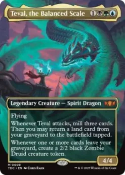 Teval, the Balanced Scale (borderless) - Tarkir: Dragonstorm Commander