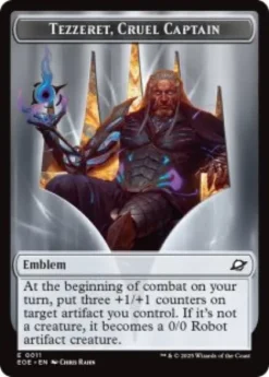 Tezzeret, Cruel Captain emblem (foil) - Edge of Eternities