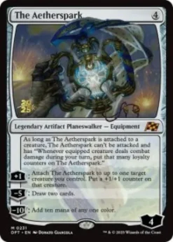 The Aetherspark (foil) - Aetherdrift Prerelease Promo's