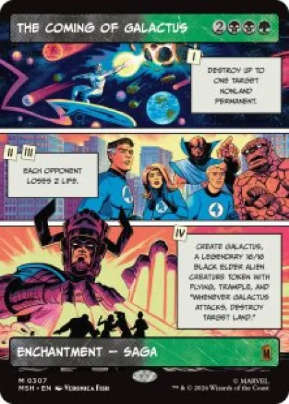 The Coming of Galactus (borderless) - Marvel Super Heroes Varianten