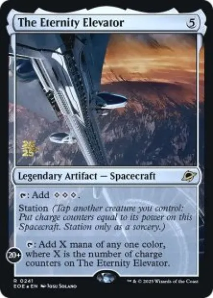 The Eternity Elevator (foil) - Edge of Eternities prerelease Promo's