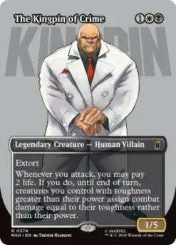 The Kingpin of Crime (#374) (foil) (borderless) - Marvel Super Heroes Varianten