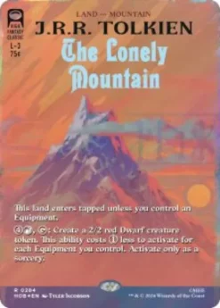 The Lonely Mountain (#284) (surge foil) (borderless) - The Hobbit Varianten