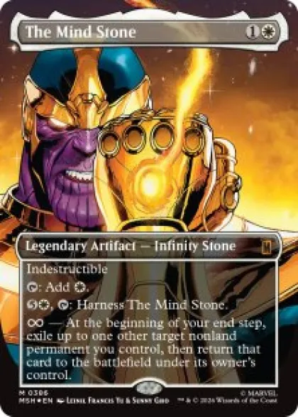 The Mind Stone (#386) (foil) (borderless) - Marvel Super Heroes Varianten