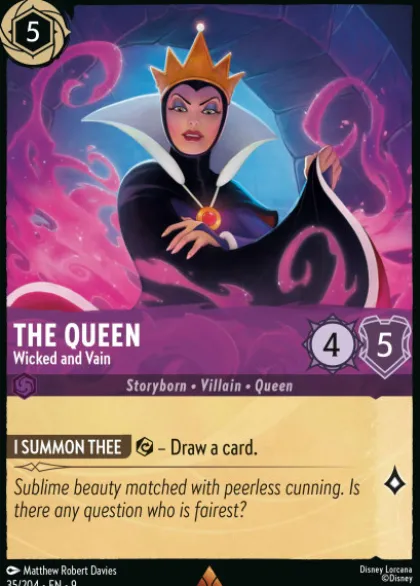The Queen, Wicked and Vain (foil) - Fabled