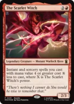 The Scarlet Witch (foil) - Marvel Super Heroes Promo's