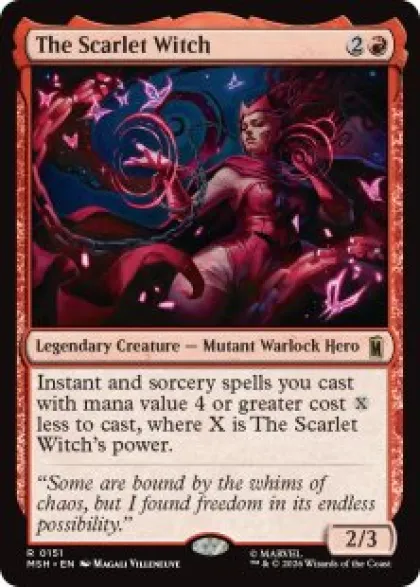The Scarlet Witch (foil) - Marvel Super Heroes
