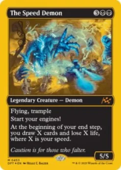 The Speed Demon (#453) (first-place foil) - Aetherdrift First-Place Box Toppers