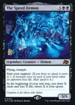 The Speed Demon (foil) - Aetherdrift Prerelease Promo's