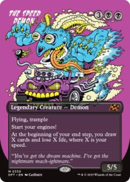 The Speed Demon (#339) (foil) (borderless) - Aetherdrift Varianten