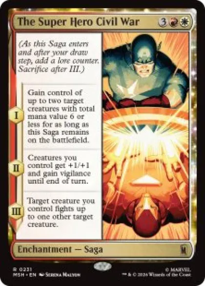 The Super Hero Civil War (foil) - Marvel Super Heroes