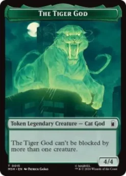The Tiger God token (foil) (4/4) - Marvel Super Heroes