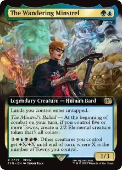 The Wandering Minstrel (#515) (foil) (extended art) - Final Fantasy Varianten