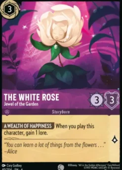 The White Rose, Jewel of the Garden (foil) - Azurite Sea