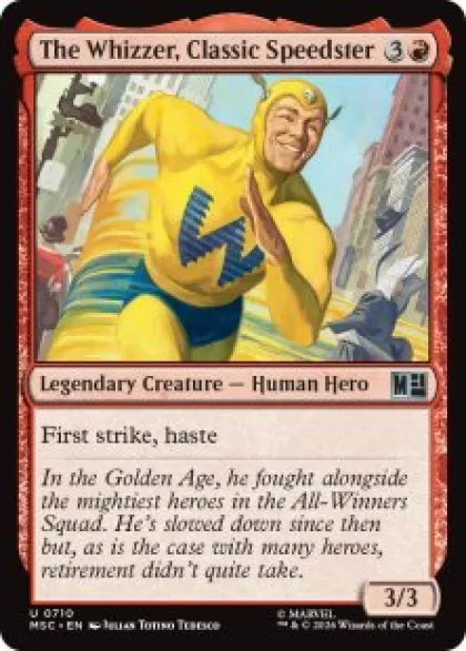 The Whizzer, Classic Speedster (foil) - Marvel Super Heroes Commander