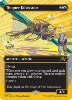 Thopter Fabricator (#522) (first-place foil) (borderless) - Aetherdrift First-Place Box Toppers