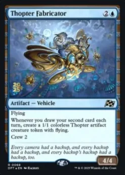 Thopter Fabricator (foil) - Aetherdrift Prerelease Promo's