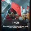 Thor front card - Marvel Super Heroes Commander