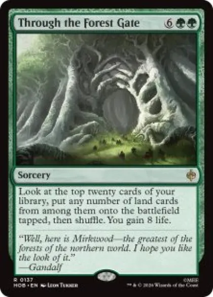 Through the Forest Gate (foil) - The Hobbit