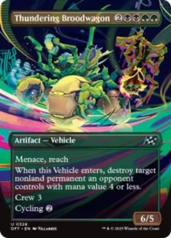 Thundering Broodwagon (borderless) - Aetherdrift Varianten