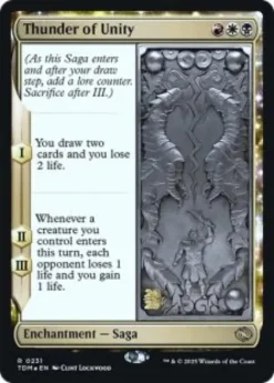 Thunder of Unity (foil) - Tarkir: Dragonstorm Prerelease Promo's