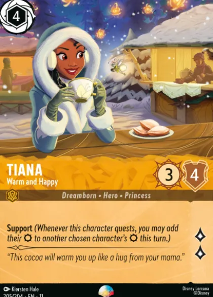 Tiana, Warm and Happy (foil) (borderless) - Winterspell
